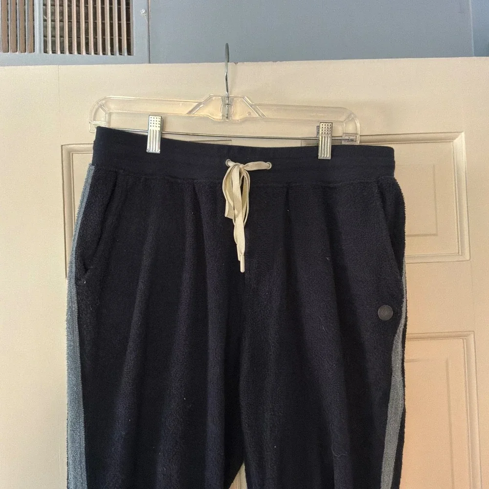 Outerknown Terry Joggers Navy Blue Organic Cotton Sweatpants Mens M Lounge Surf